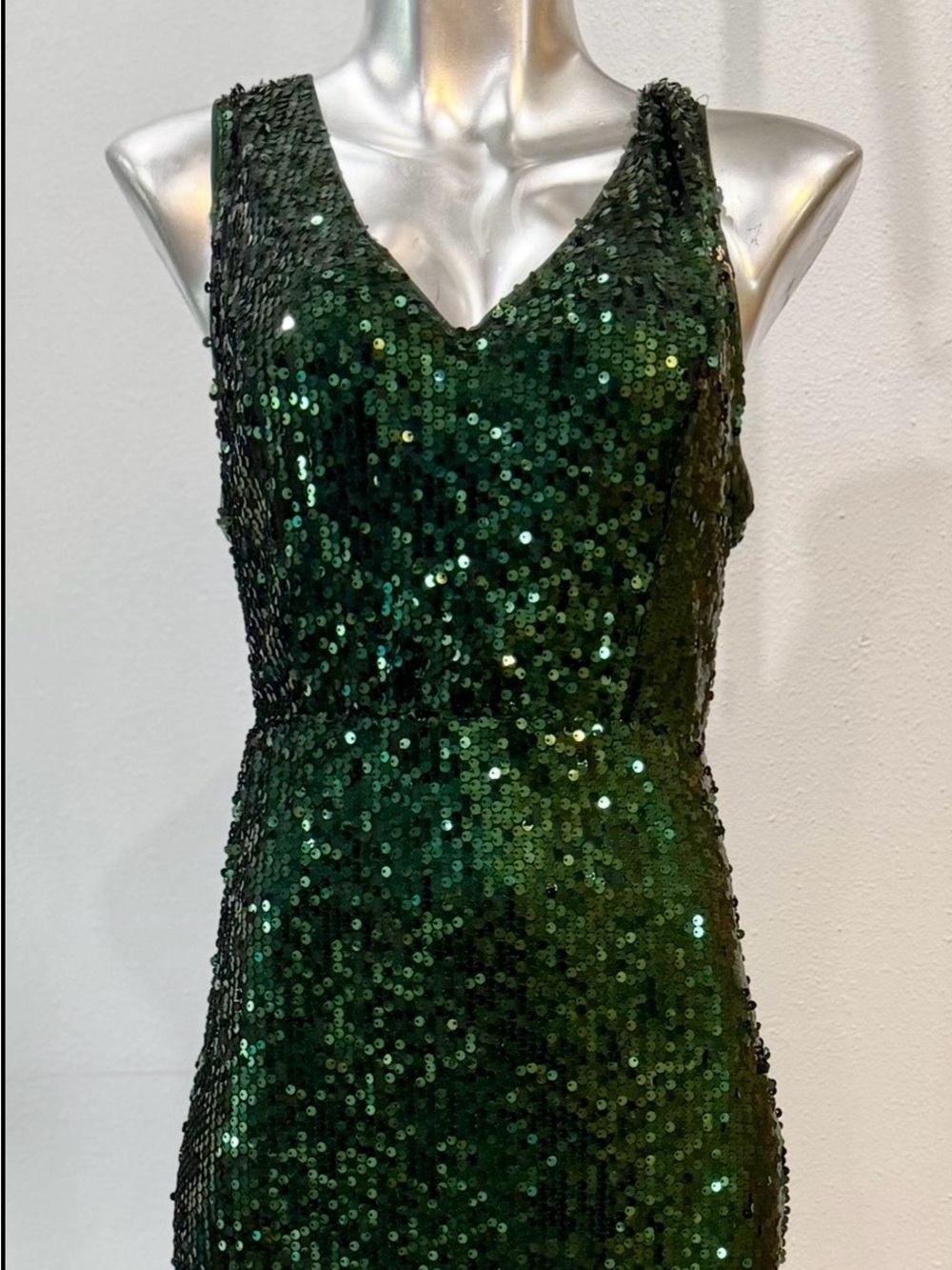 Emerald Green Sequin dress Women's